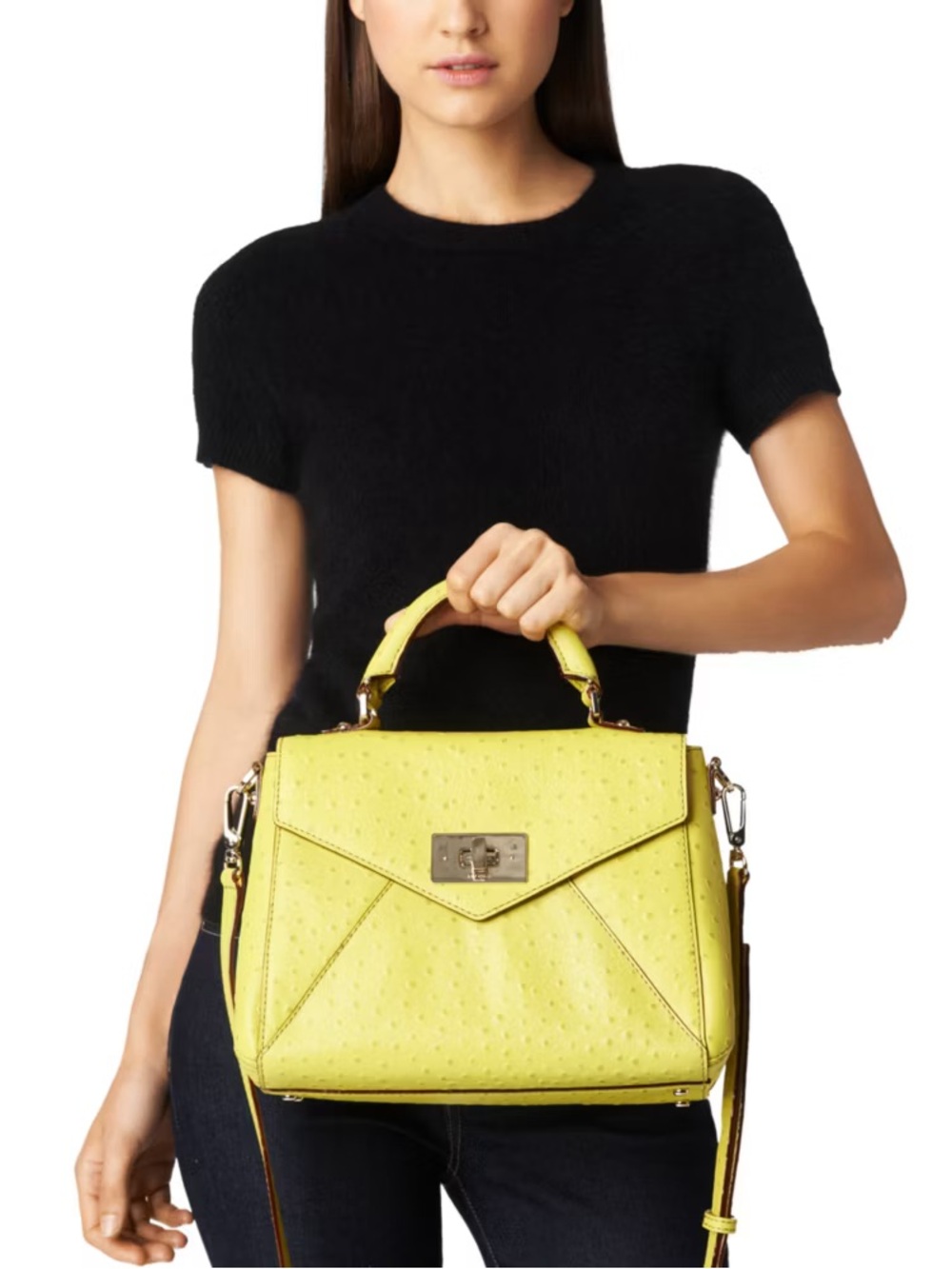 Kate Spade Post Street Little Nadine Satchel Electric Lime